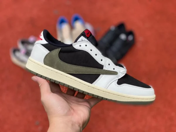 aj1 barb low verde oliva comercio exterior puro original Travis Scott x Air Jordan 1 Low OG WMNS Olive DZ4137