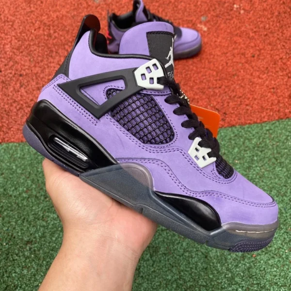 aj4ts púrpura Air Jordan4 x TravisScott AJ4 TS nombre conjunto