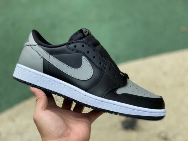 aj1 sombra gris bajo dg puro original Air Jordan 1 Retro Low Negro Gris bajo superior 705329-003