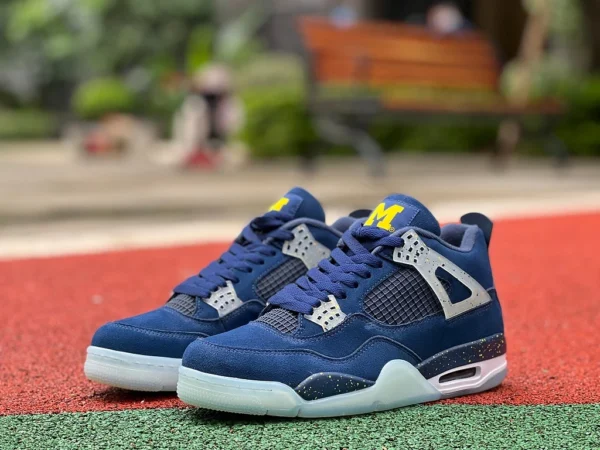 aj4 Michigan Air Jordan 4 AJ4 PE exclusivo de la Universidad de Michigan