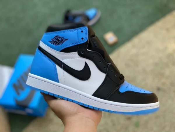 aj1 North Carolina Blue High Top Edición especial Air Jordan 1 "University Blue" producido por LJR Black North Carolina Blue Obsidian DZ5485-400