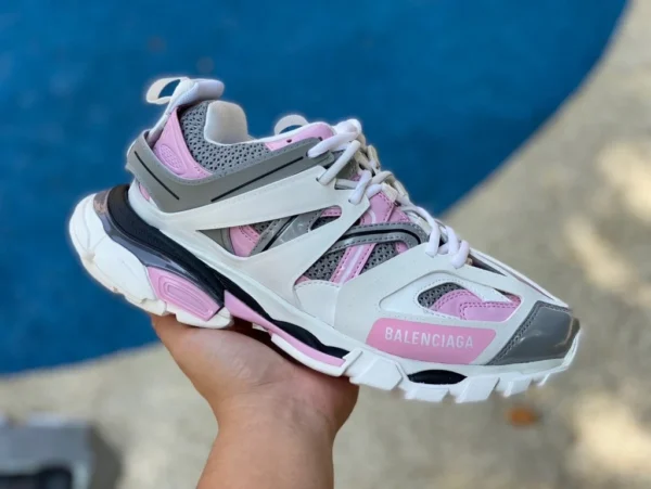 Balenciaga 3.0 blanco gris rosa Balenciaga Triple S zapatos papá Balenciaga