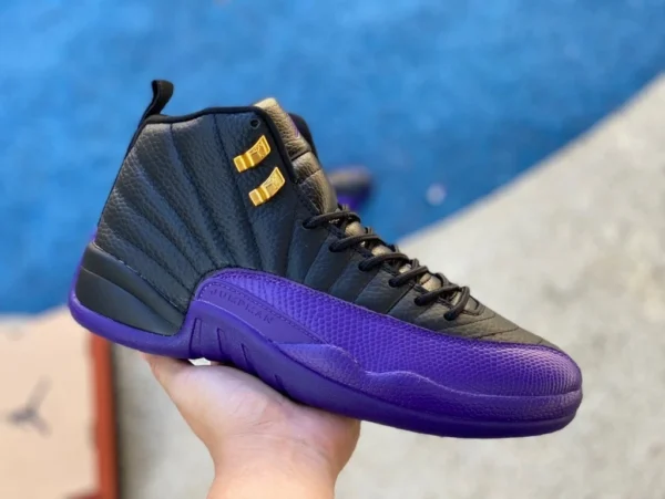 aj12 negro púrpura alto top x versión Air Jordan 12 Negro/Field Purple-Metallic Gold-Taxi negro púrpura CT8