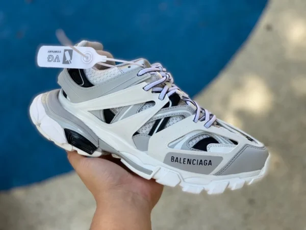 Balenciaga 3.0 zapatos papá Balenciaga Triple S blanco, gris y negro Balenciaga