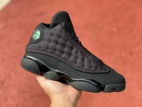 aj13 Black Cat Zapatillas altas Air Jordan 13 AJ13 Black Cat Pure Black Black Soul 3m Reflectante 414571-011