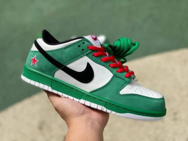 Dunk Heineken conjunta s2 puro original Nike Dunk SB Low Pro Heineken Heineken blanco verde 304292-302