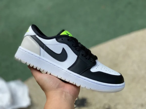 aj1 golf blanco gris negro puro original Air Jordan 1 Low Golf AJ1 blanco negro golf bajo top DD9315-108