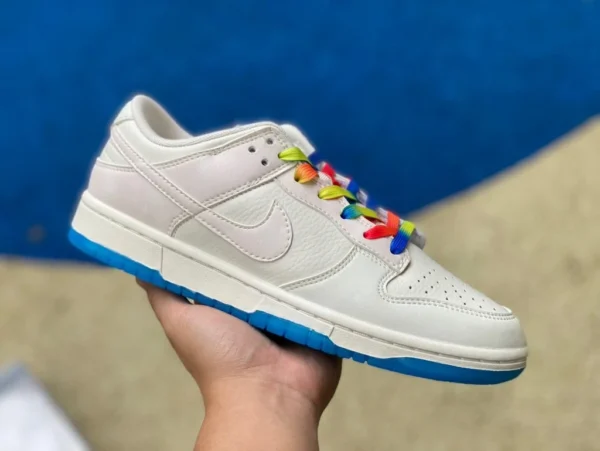 Imágenes térmicas Dunk Imágenes térmicas bajas Dunk personalizadas en blanco y azul DD1391-112