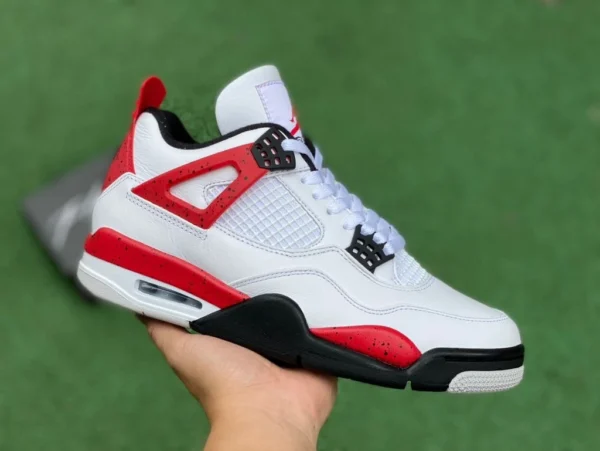 aj4 cemento blanco y rojo pieza cortada pura original Air Jordan 4 "Red Cement" cemento blanco y rojo dh6927-161