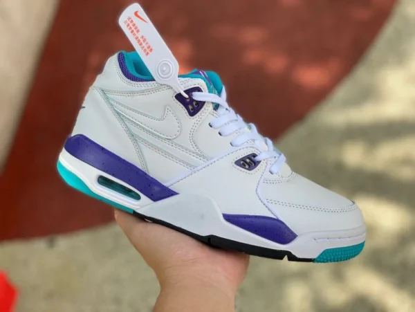 aj4 hermano blanco púrpura NIKE Air Flight 89 AJ4 hermano modelo 306252-113