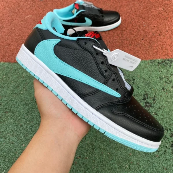 aj1 barb top bajo orquídea negra Air Jordan 1 x Travis Scott TS conjunto barb bajo top DM7866-701