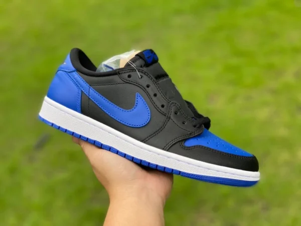 aj1 negro azul bajo y puro original Air Jordan 1 Low AJ1 negro azul zapatos de baloncesto retro casual bajos para hombre 705329-004