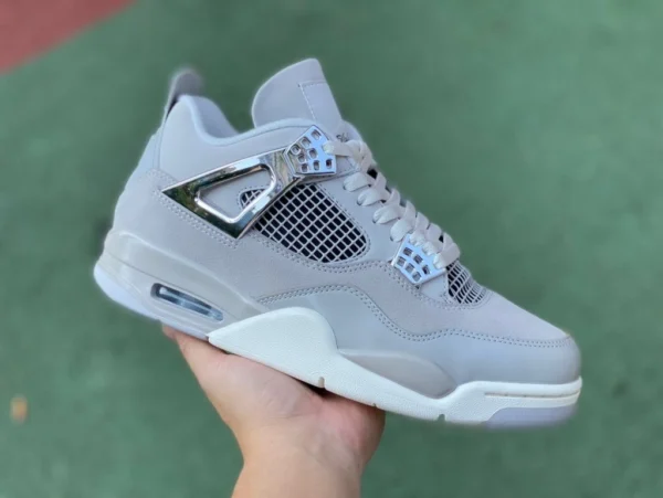 aj4 hebilla plateada gris Air Jordan 4 WMNS “Frozen Moments” AQ9129-001