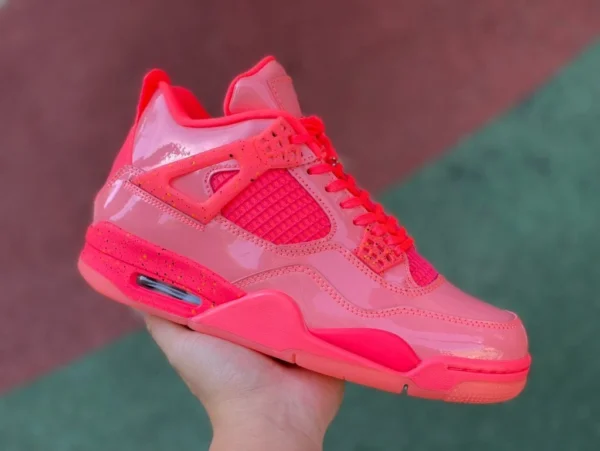 aj4 charol rosa Air Jordan 4 Hot Punch AJ4 Joe 4 charol infrarrojo tinta salpicada AQ9128-600