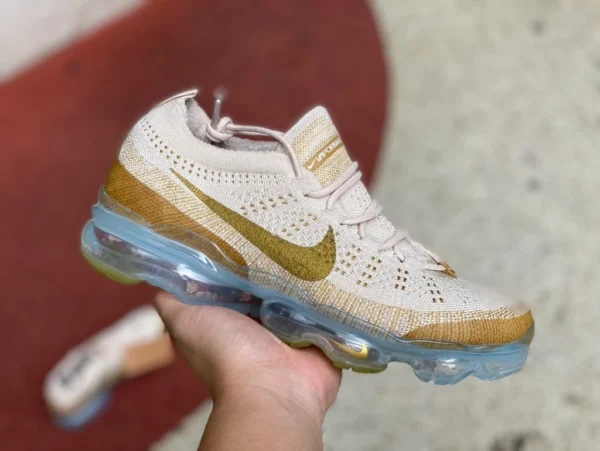 23 modelos de zapatos deportivos con colchón de aire grande blanco marrón Nike 2023 AIR VAPORMAX de longitud completa con colchón de aire DV1678-100