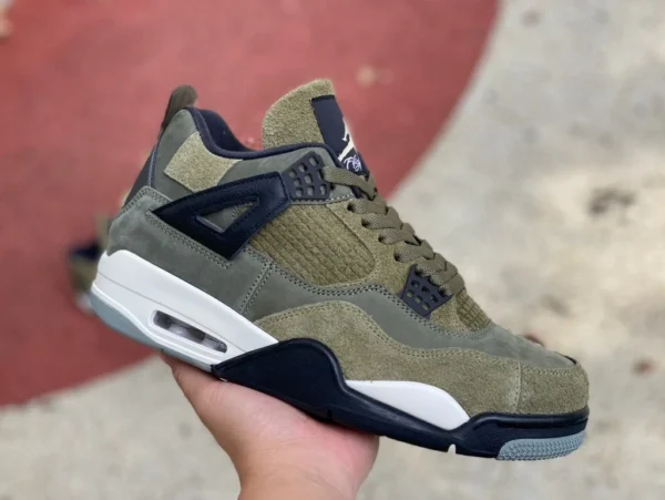 aj4 parche verde militar G puro original Air Jordan 4 Craft “Olive” verde militar AJ4 FB9927-200