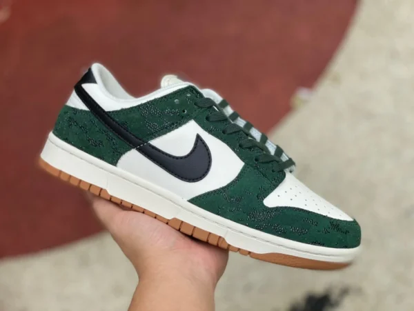 Dunk blanco y verde crudo caucho bajo Nike Dunk Low blanco y verde bajo-top retro casual deportes skate zapatos FQ8893397