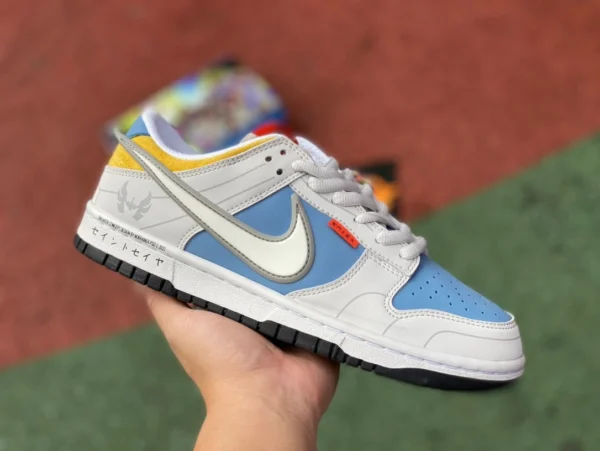 Dunk Athena Color de colaboración blanco y azul x Nike Dunk SB Low Yiyi Series ZD2356155