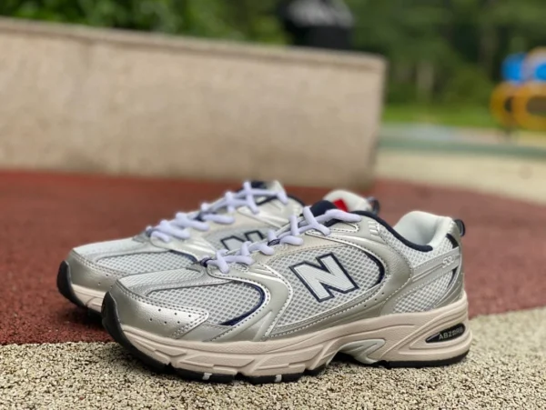 NB530 Gris Plata New Balance NB Zapatos para hombre y mujer Serie 530 Deportes Retro Deportes Running Dad Shoes MR530KA