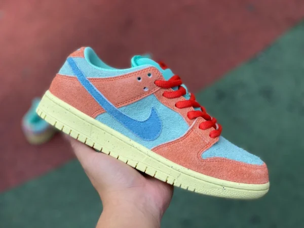 Zapatillas Nike Dunk SB Low naranja cian antideslizantes resistentes al desgaste DV5429800