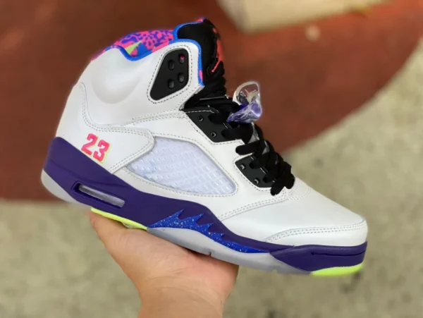 aj5 Yuanyang Air Jordan 5 AJ5 reverso príncipe fresco blanco púrpura Yuanyang DB3335100