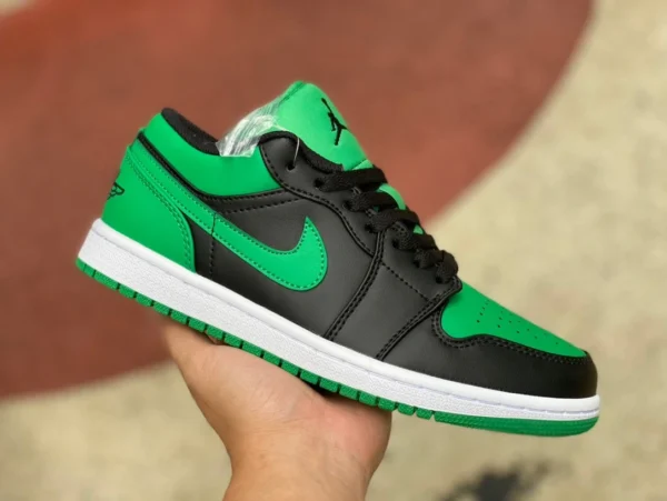 aj1 lucky green black low Air Jordan 1 low lucky green negro low top zapatos deportivos y casuales versátiles 553558065