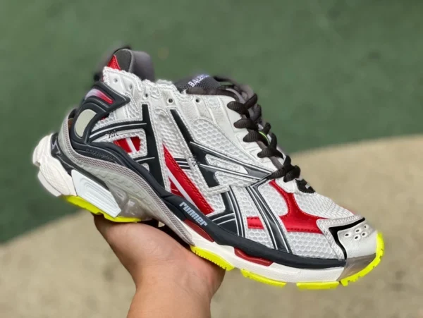 Balenciaga 7.0 blanco rojo gris M puro original Balenciaga Runner Grafhti malla encaje bajo top deportes y ocio