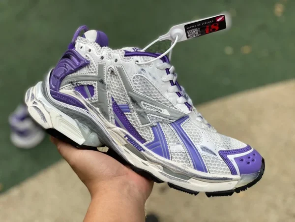 Balenciaga 7.0 blanco violeta M puro original Balenciaga Runner Grafhti malla encaje escotado deporte y ocio