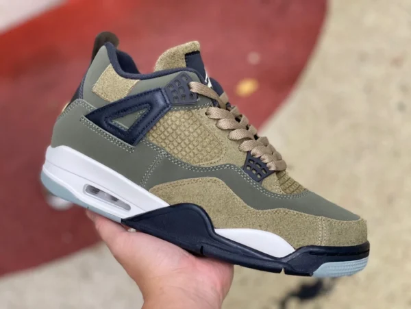 aj4 parche verde militar versión rentable de Air Jordan 4 Craft “Olive” verde militar AJ4 FB9927-200