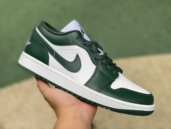 aj1 verde oliva bajo puro original Air Jordan 1 Low AJ1 verde oliva blanco zapatillas de baloncesto bajas DC0774-113