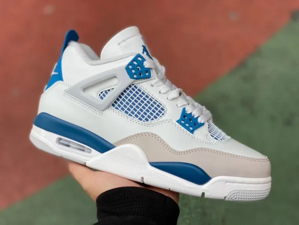 aj4 blanco gris azul AIR JORDAN 4 "MILITARY BLUE" FV5029-141