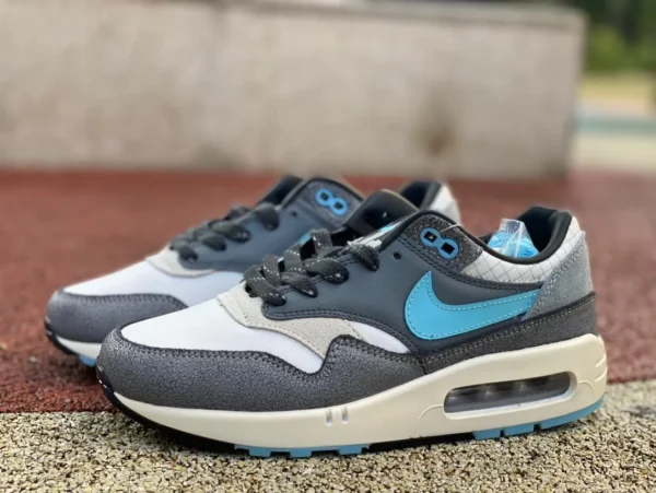 Max1 gris azul Nike Air Max 1 `86 gris azul antideslizante resistente al desgaste de corte bajo zapatos para correr con colchón de aire FQ8742-100