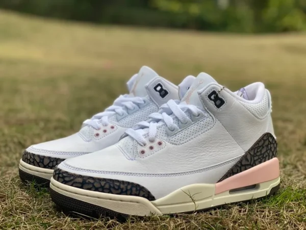 aj3 Sakura Pink T1 Pure Original Air Jordan 3 AJ3 Blanco Marrón Rosa Mocha Rosa Zapatos de baloncesto retro para hombres y mujeres CK9246-102