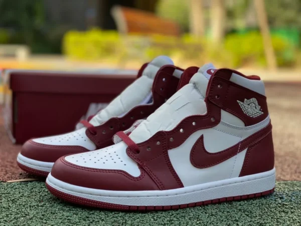 aj1 vino rojo zapatillas altas Air Jordan 1 Retro Hi OG "Team Red"DZ5485-160