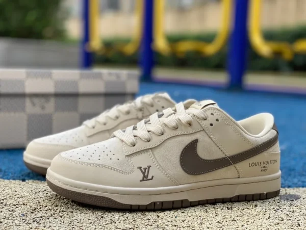 Dunk beige gris marrón Lv Nike Dunk x Louis Vuitton XQ5180-316