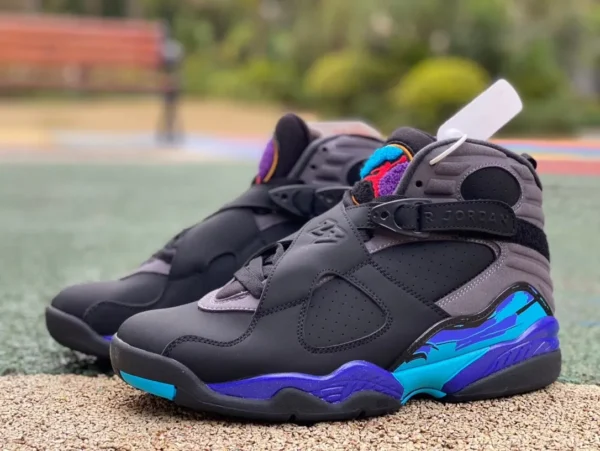 aj8 negro y morado Air Jordan 8 Retro Aqua AJ8 All-star negro y morado 305381-025