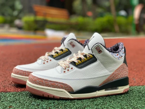 aj3 flor blanca triturada Air Jordan3 AJ3 flor de cerezo flor blanca triturada 441140-100 8-111