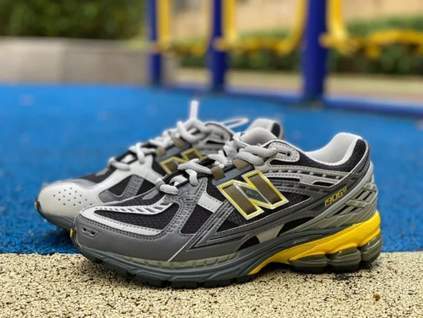 NB1906 negro gris amarillo NEW BALANCE NB1906 serie negro gris amarillo retro deportes casual zapatos para correr para hombres y mujeres M1906NA