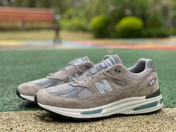 NB991 ancestral gris verde versión presidente New Balance NB991V2 Zapatillas deportivas informales de caña baja retro ancestral gris verde de fabricación británica U991GL2