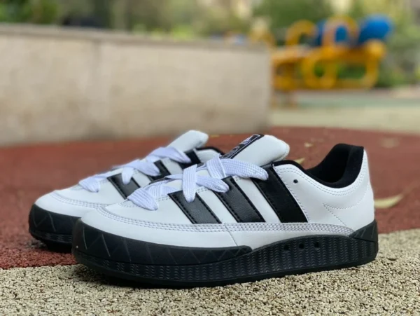 Adidas Adimatic zapatos de pan panda blanco y negro zapatillas de deporte conjuntas Atoms para hombres y mujeres de moda ID7717