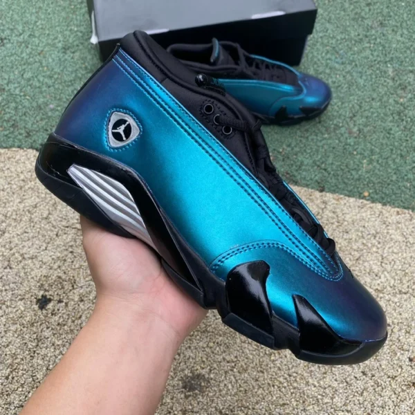 aj14 electrochapado púrpura Air Jordan 14 AJ14 zapatos de baloncesto retro antideslizantes resistentes al desgaste púrpura DH4121-300