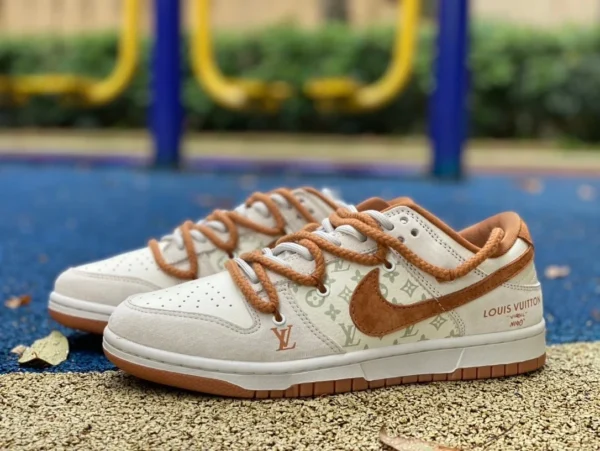 Dunk correa blanca y marrón LV Nike Dunk x Louis Vuitton fc1688-185