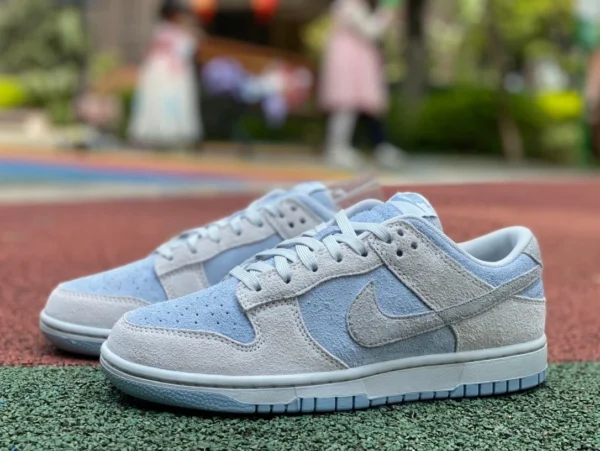 Dunk gris blanco azul Nike Dunk Low gris blanco azul Frozen zapatos de skate de gamuza FZ3779 025