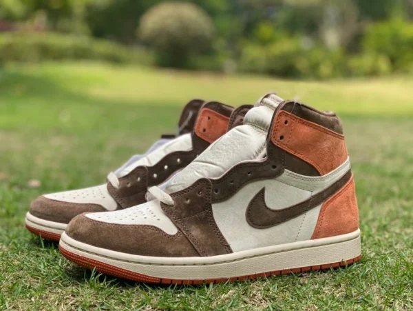 aj1 cacao marrón Air Jordan 1High OG AJ1 cacao marrón retro off-white naranja marrón FQ2941-200