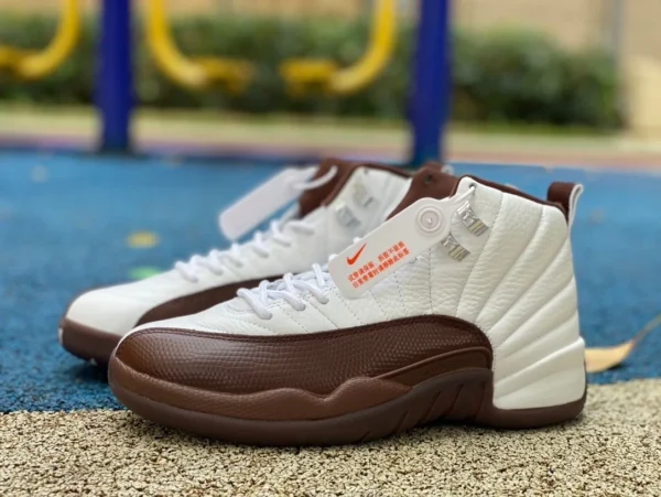 aj12 blanco marrón alto top Air jordan 12 chocolate blanco marrón fz5026-100