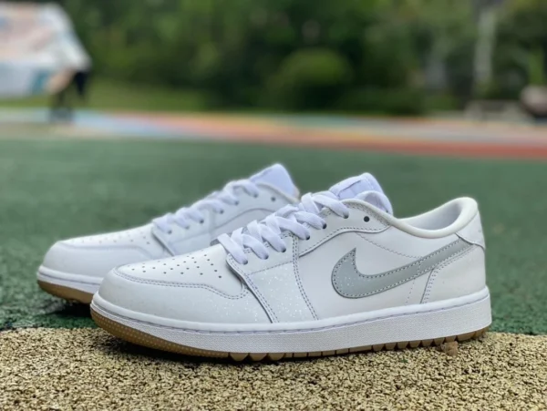 aj1 golf blanco gris low-top dt pure original Air Jordan 1 Low Golf AJ1 zapatos de baloncesto retro blancos DD9315-111