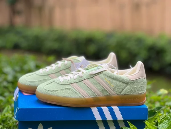 Adidas verde claro rosa ADIDAS clover GAZELLE INDOOR verde zapatillas bajas retro casual de entrenamiento moral IE2948