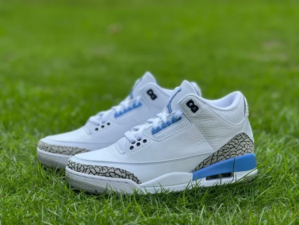 aj3 North Carolina Blue Air Jordan 3 AJ3 North Carolina Blue White Blue UNC crackle PE zapatillas CT8532-104